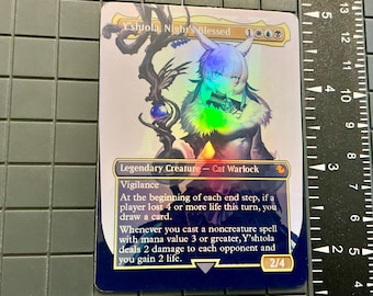 Y'shtola, Night's Blessed - FF x MTG Holo Foil Proxy Card for Casual Play
