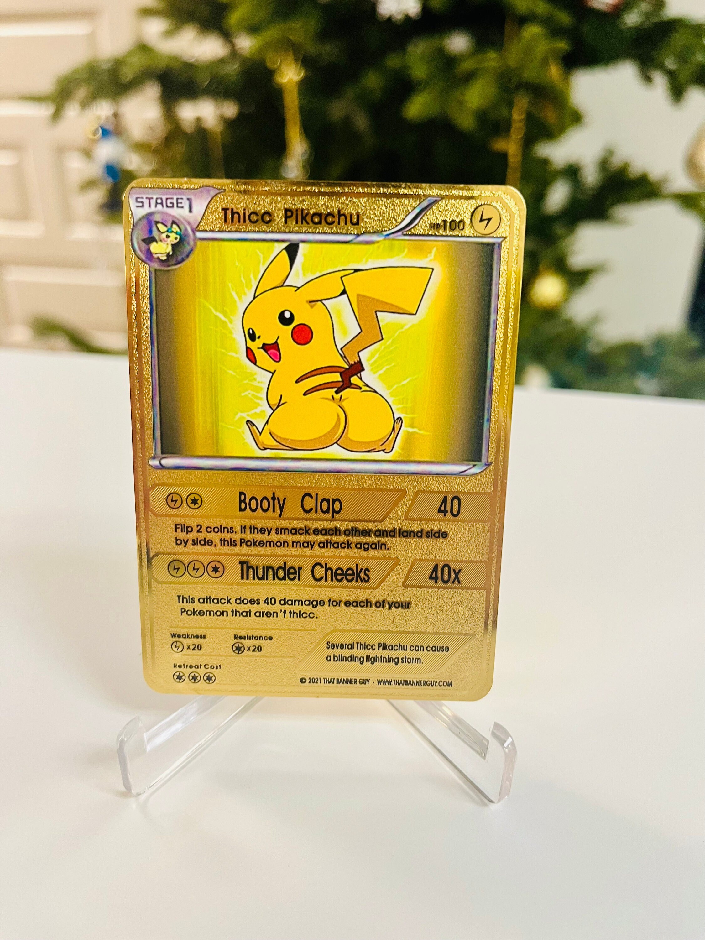 Gold Plated Pikachu Card Pin – Nostalgia Vault