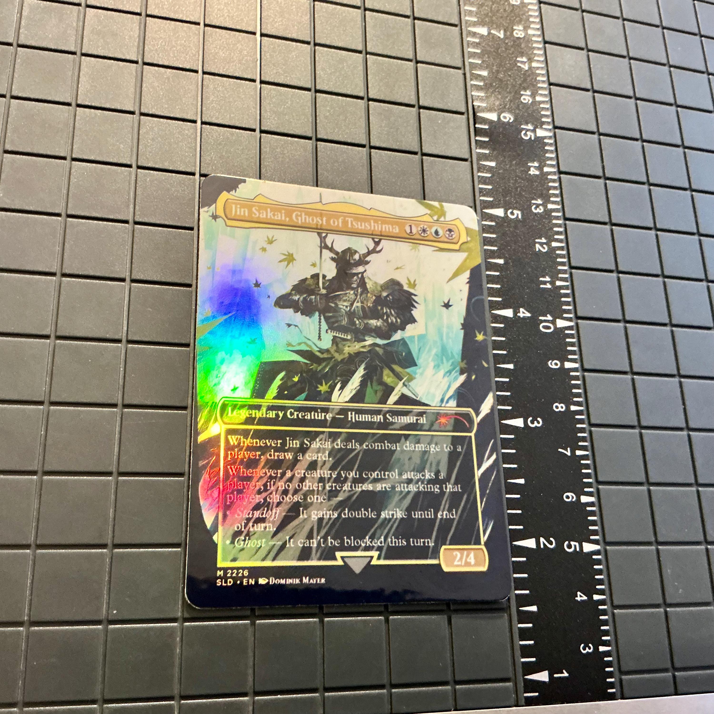 Jin Sakai, Ghost of Tsushima - MTG Holo Foil Proxy Card for Casual