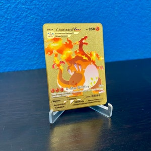 Ô Joué - Cartes Pokémon en métal PIKACHU VMAX - Carte Métal Gold