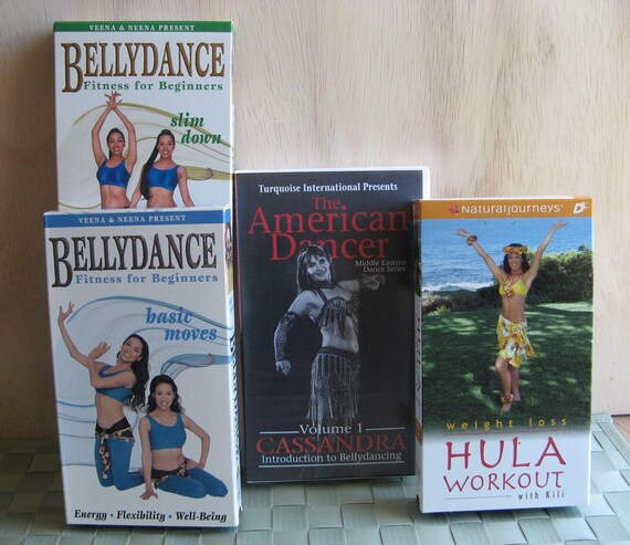 YOUR CHOICE of Dance Instruction on VHS tape: Bellydance Fitness for Beginners / Cassandra Introduction to Bellydancing / Hula Workout