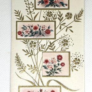 Carte Get Well vintage des années 50 De superbes graphismes utilisés et signés pour la collection, l'artisanat, la réutilisation