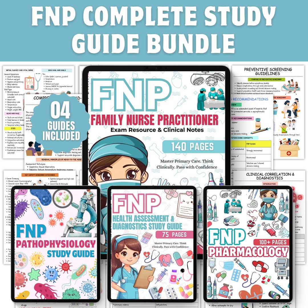 FNP Complete Study Guide Bundle | Advanced FNP Pharmacology ...
