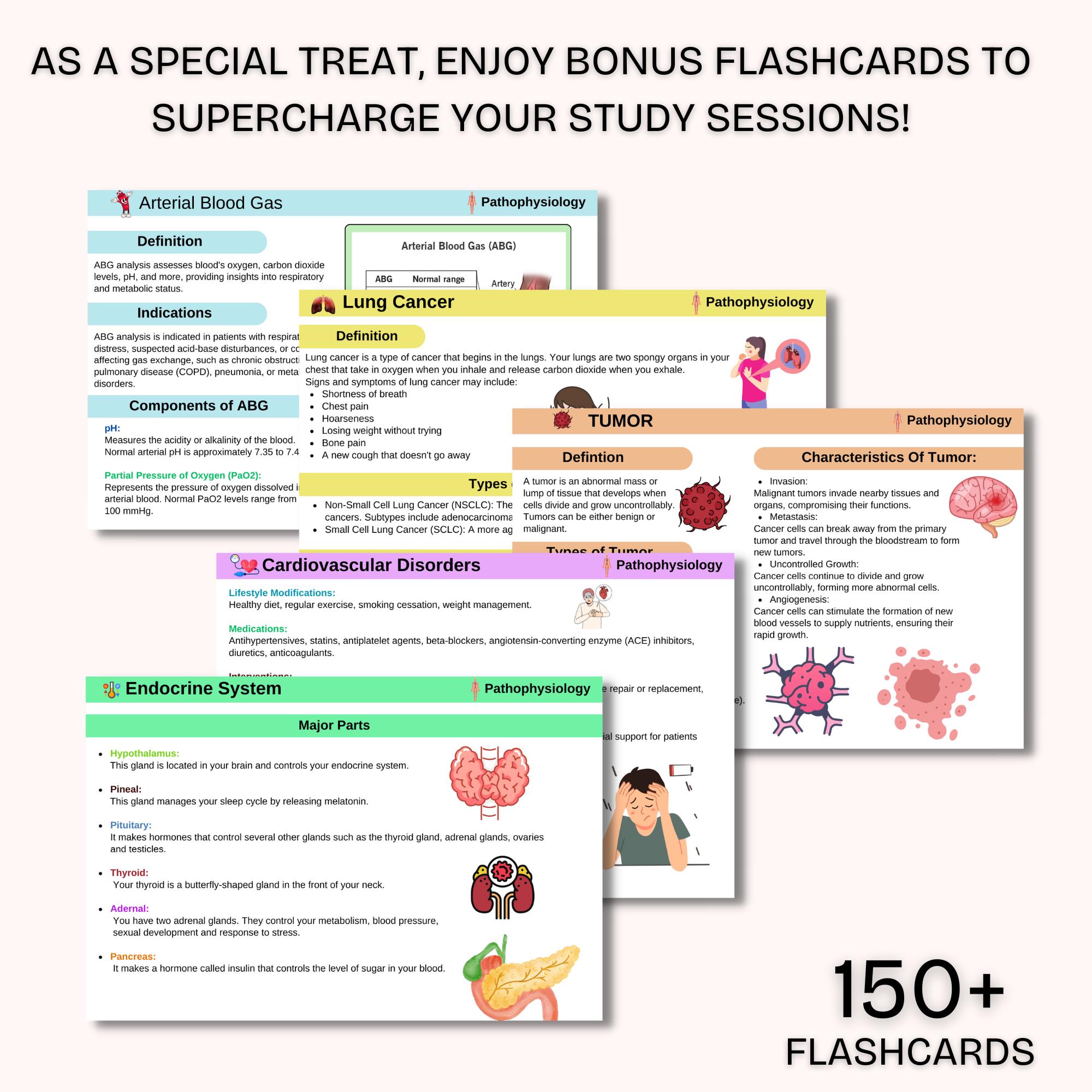 Pathophysiology Notes & Flashcards Bundle | Nursing Study Guide ...