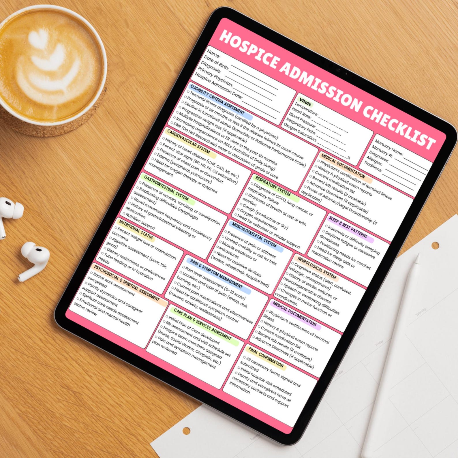 Hospice Care Bundle | Hospice Care Organizer | Hospice Nurse Care ...