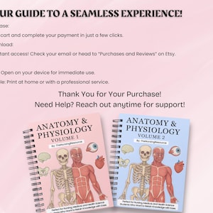 Anatomy and Physiology Notes Mega Bundle Vol 1 & 2 | Human Anatomy ...