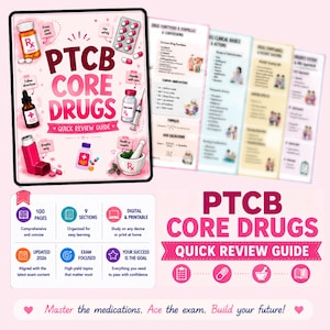 PTCB Kerndrogen Kurzüberblick | PTCB Studienführer | Apothekentechniker Hinweise | Top 250 Medikamente | PDF-Datei
