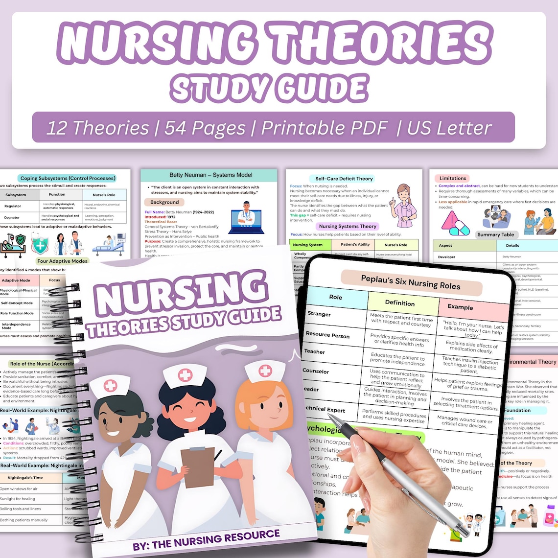 Nursing Theories Study Guide for Nursing Students | Nursing School ...