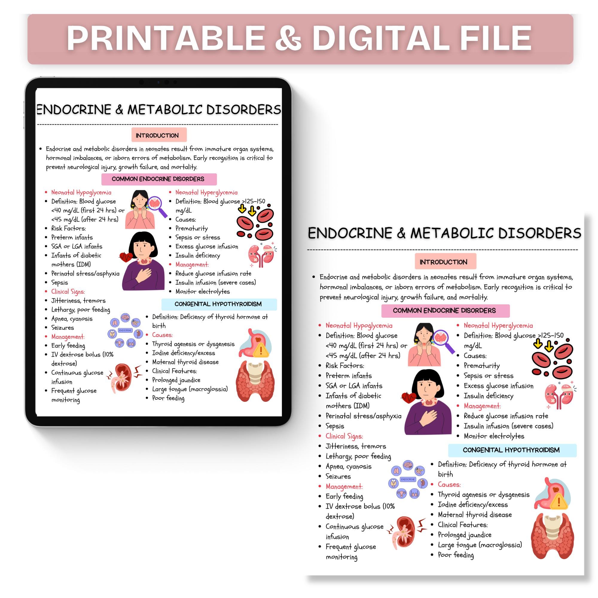NICU Nursing Notes | Neonatal Intensive Care Study Guide | 145+ Pages ...