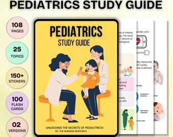 Pediatrisk studiehandledning med bildkort | Pediatrisk omvårdnad | Omvårdnadsstudier | Utgåva 2024-25