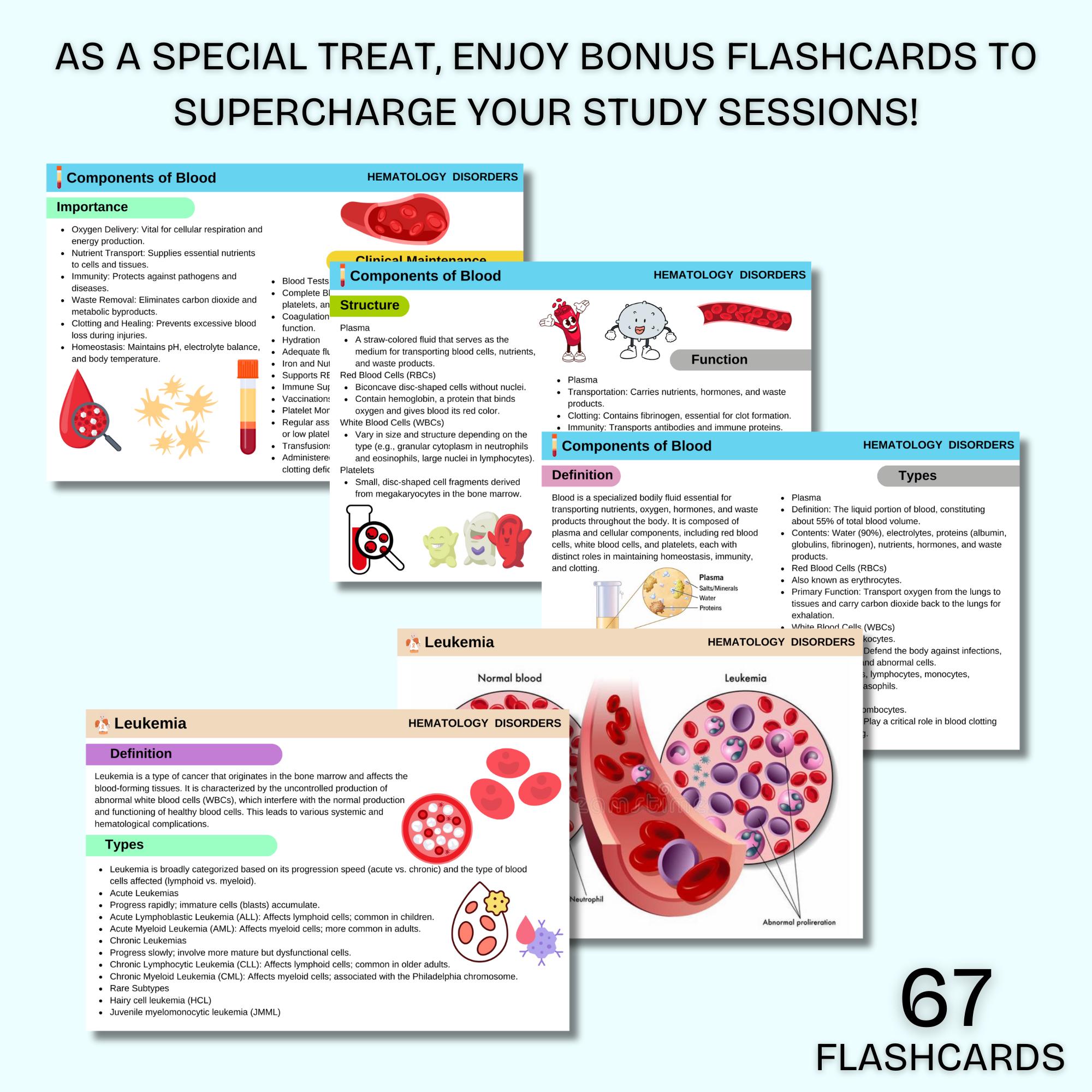 Hematology Disorders Notes | Nursing Study Guide | Med Surg Notes | PDF ...