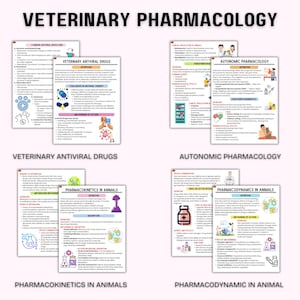 Studieanteckningar för veterinärfarmakologi | Tekniska anteckningar för veterinärmedicin | Studiehandledning för djursjuksköterska | Veterinärmedicin bild 5