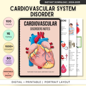 Cardiovascular System Notes | Cardiology Study Guide | Heart Anatomy | Cardiac Nurse | PDF