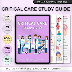 Critical Care Nursing Bundle | 33 Topics | The Nursing Resource