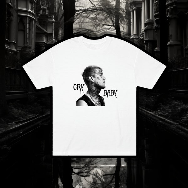 Lil Peep Cry Baby T-shirt | Gustav Elijah Åhr T-shirt | Lil Peep Merch Cry Baby | Lil Peep Rapper