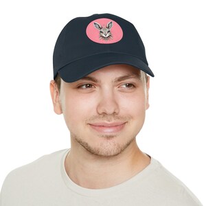 Tribal Rabbit Dad Hat mit Lederpatch (rund) Bild 4