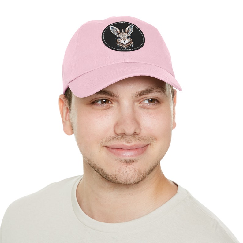 Tribal Rabbit Dad Hat mit Lederpatch (rund) Bild 5