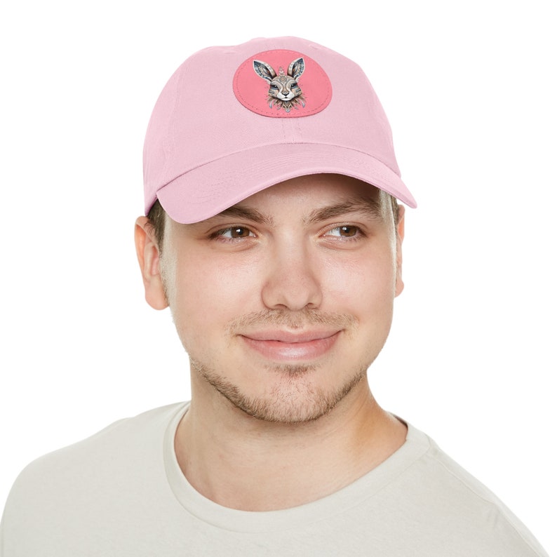 Tribal Rabbit Dad Hat mit Lederpatch (rund) Bild 7