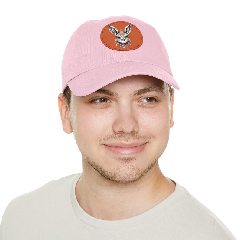 Tribal Rabbit Dad Hat mit Lederpatch (rund) Bild 6
