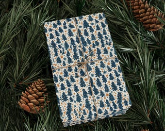 Christmas Wrapping Papers, Abstract Festive Gift Wrap, Holiday Tree and Star Pattern, Xmas Presents Packaging, Winter Season Decor, Fun Gift