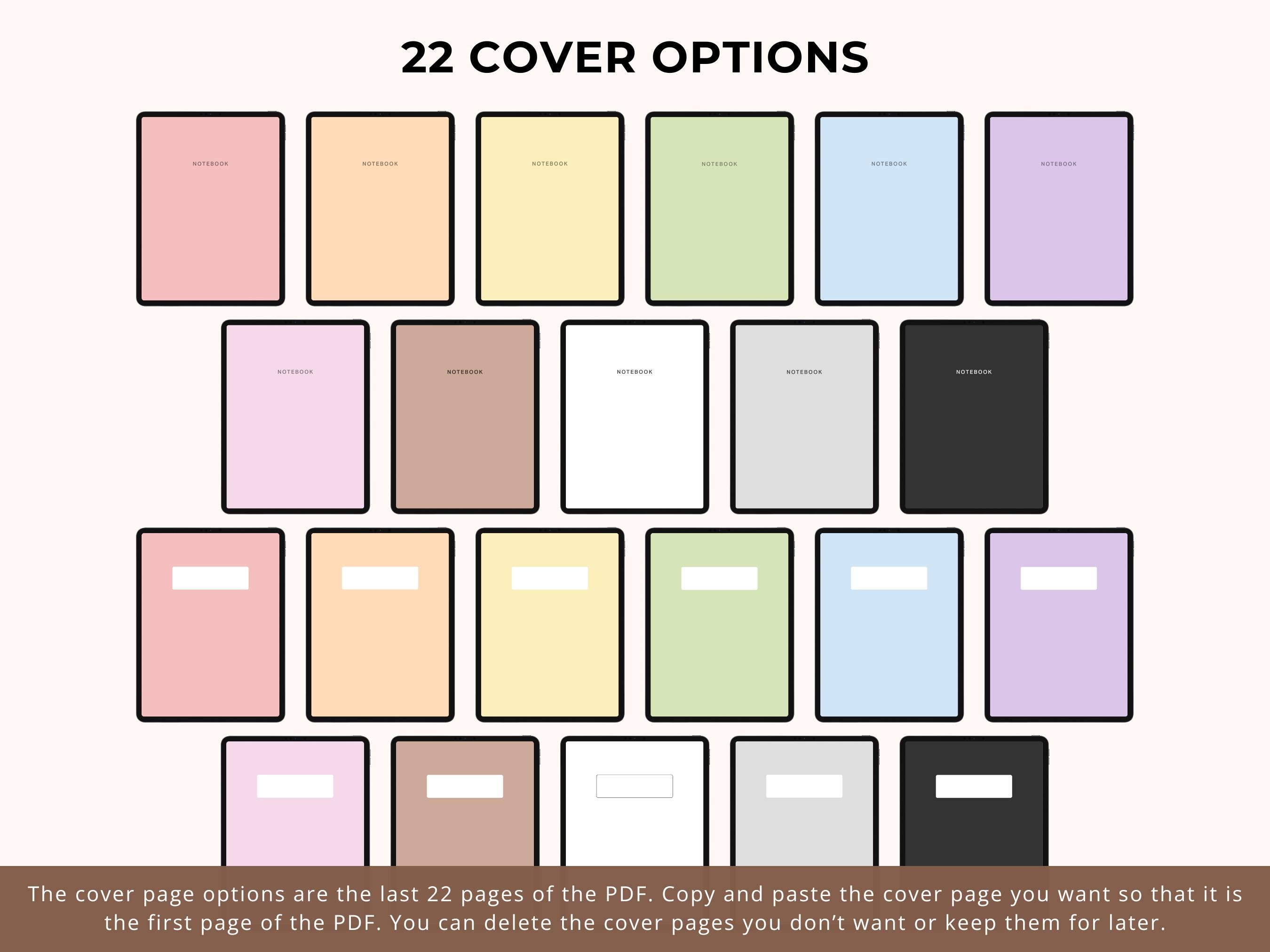 16 Subject Digital Notebook, Portrait Style, Student Notes (hyperlinked ...