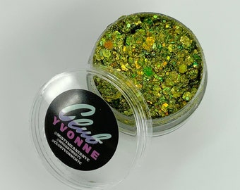 Green Vegan Glitter Gel