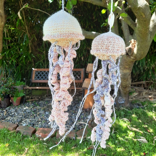 PDF realistic Jellyfish hanger crochet pattern