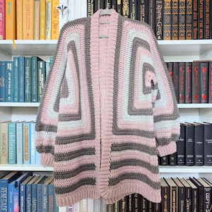 Cozy Liest Solide Hexagon-Strickjacke