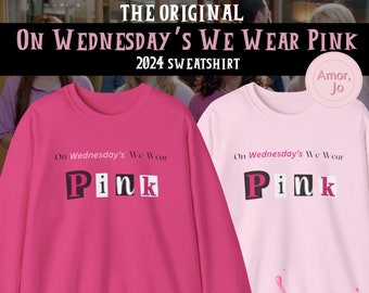 On Wednesdays We Wear Pink 2024 Sweatshirt Mean Girls Themed