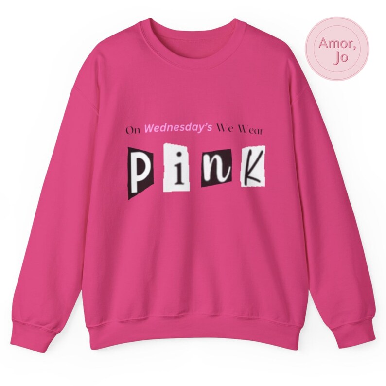 On Wednesdays We Wear Pink 2024 Sweatshirt Mean Girls Themed image 8