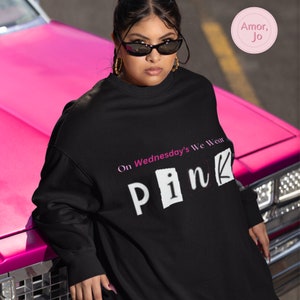 On Wednesdays We Wear Pink 2024 Sweatshirt Mean Girls Themed image 6