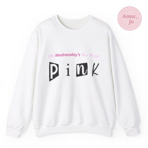 On Wednesdays We Wear Pink 2024 Sweatshirt Mean Girls Themed image 3