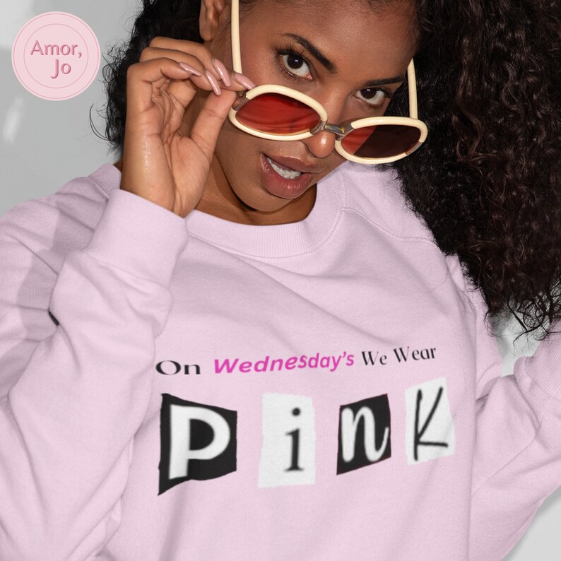 On Wednesdays We Wear Pink 2024 Sweatshirt Mean Girls Themed image 9
