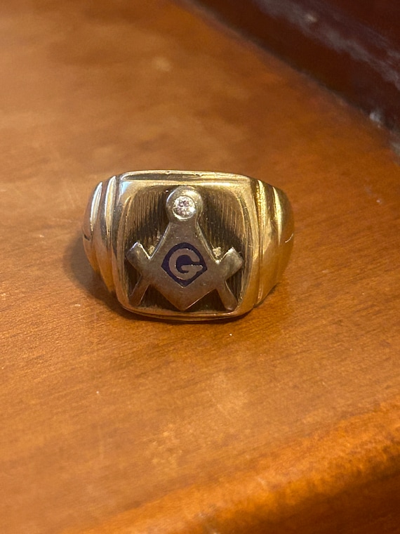 14k Masonic ring
