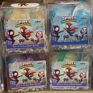 Spidey Bath Bomb Set – XL 6oz, Surprise Toy Inside