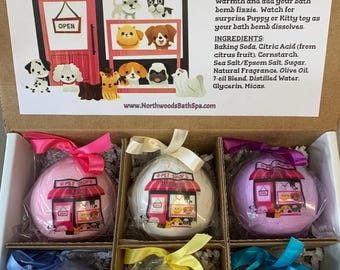 Pet Shop 6-pack Bath Bomb Gift Set for Kids