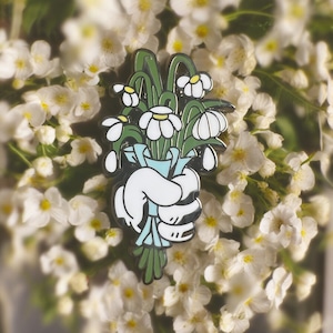 Dead Flowers - Hard Enamel Pin | Floral Pin, Flower Pin, Bouquet Pin, Aesthetic Pin, Hat Pin