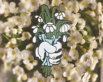 Dode bloemen - harde emaille pin | Bloemenpin, bloempin, boeketpin, esthetische pin, hoedenpin