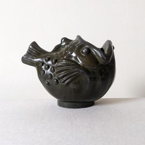 Just Andersen D1389 Disko Metal Fish Vase