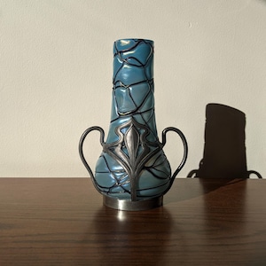 Art Nouveau Blue Vase