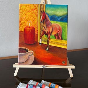 Boundless, acrylic painting, horse, original painting