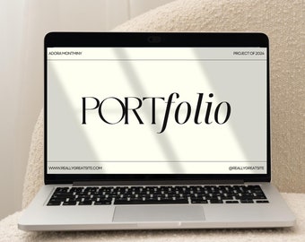 Editable Presentation Template - Minimalist Portfolio Design for Projects, Branding, and Professional Use