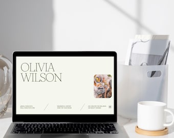 Editable Slide Deck for Content Creators, Brands, and Professionals - Minimalist Portfolio & Presentation Template