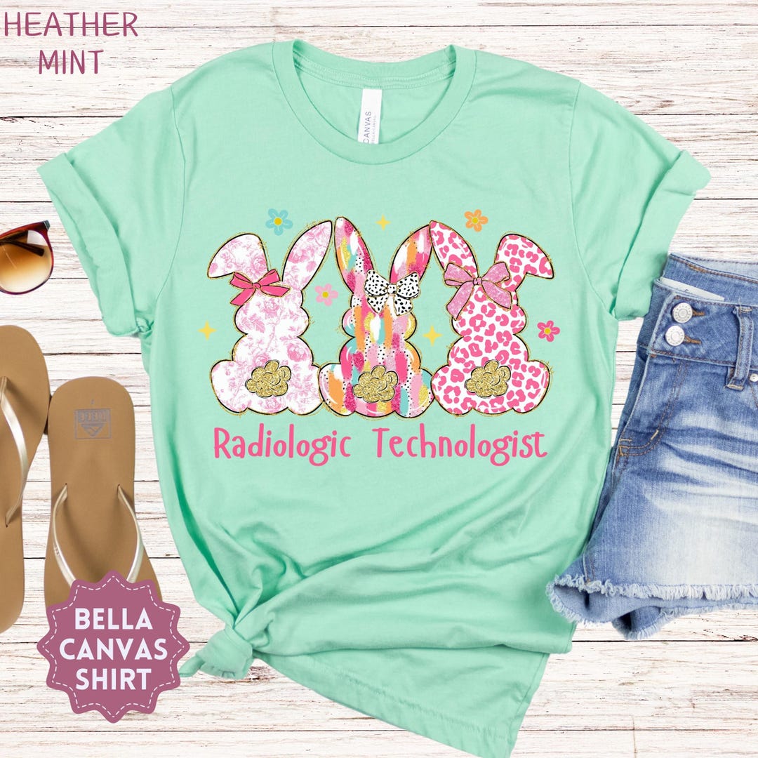 Radtech Easter Bunny Shirt, Radiologic Technologist Easter Tshirt, Rad ...