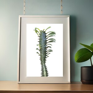 Cactus Print, Cactus Wall Art, Desert Wall Art, Cactus Art, Cactus Plant art, Cactus Decor, Cactus Plant Wall Print, Print to Paint Image