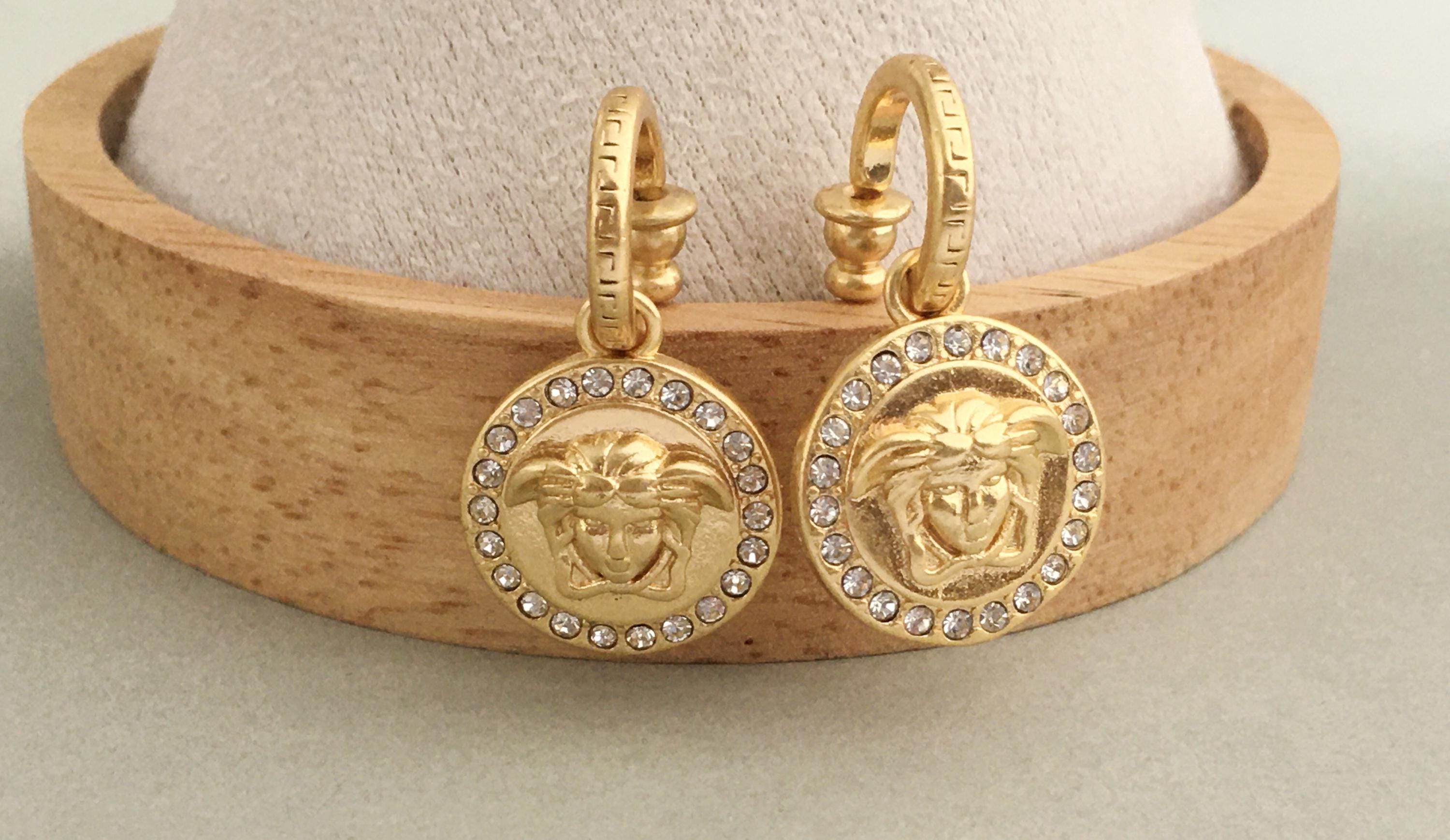 Versace Earrings - Etsy