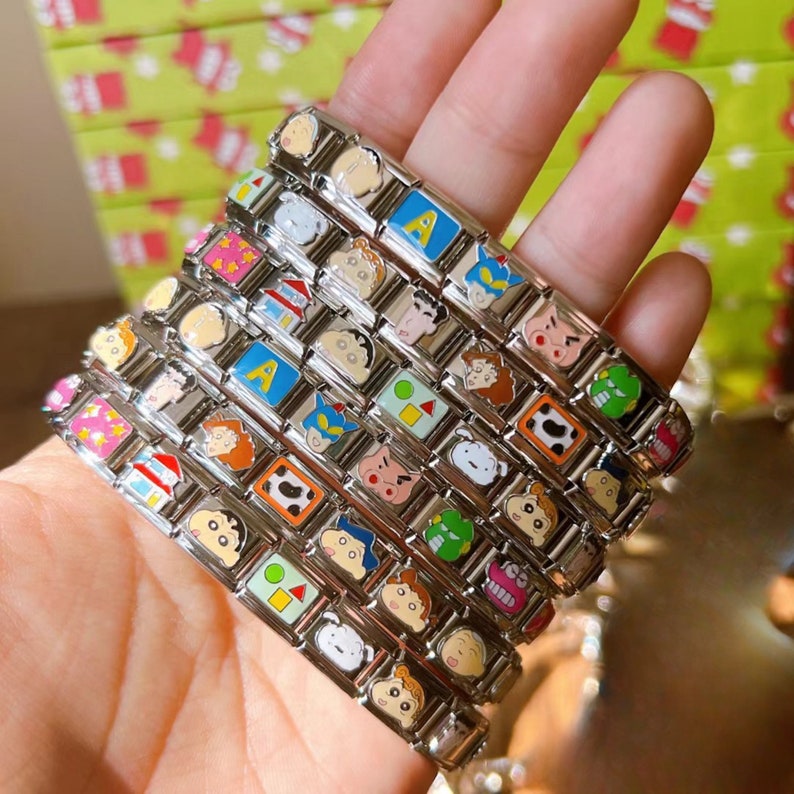 Italian love Charm Bracelets, Classic 9mm Italian Charm Bracelet, Links