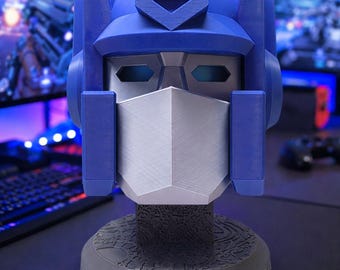 Optimus Prime Helmet Bust 7” – 3D Printed PLA Transformers Inspired Statue – Game Room Decor – Sci-Fi Fan Art Gift