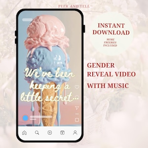 Boy Gender Reveal Video Gender Reveal Social Media Baby Announcement Video Reveal Gender Announcement Its A Boy Gender Reveal Announcement