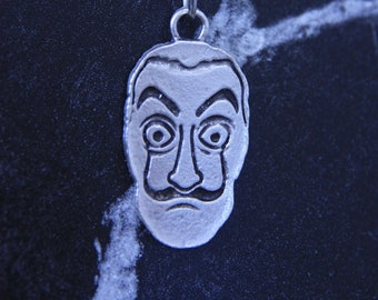 Salvador Dali La Casa De Papel Men Women Silver Necklace - Different Chain Types Gift Pendant Mother's day's